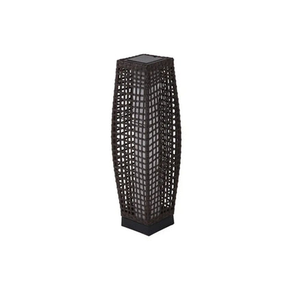 GRAND PATIO FUJI Solar-Powered Woven Wicker Floor Lamp ,Lighting Outdoor