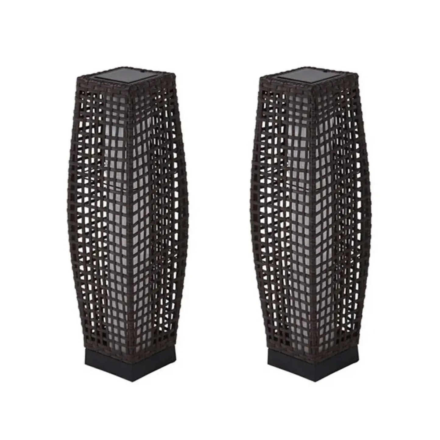 GRAND PATIO FUJI Solar-Powered Woven Wicker Floor Lamp ,Lighting Outdoor