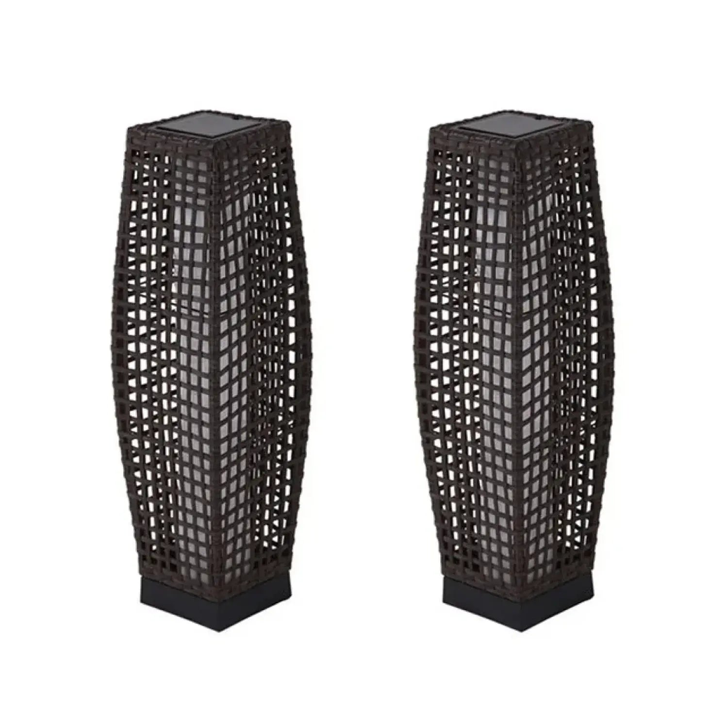 GRAND PATIO FUJI Solar-Powered Woven Wicker Floor Lamp ,Lighting Outdoor