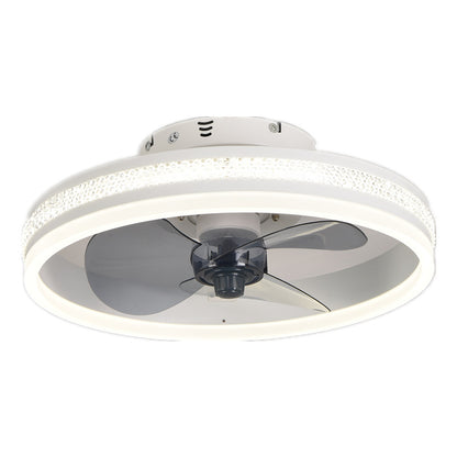 Bedroom Living Room Invisible LED Ceiling Ceiling Fan Lights