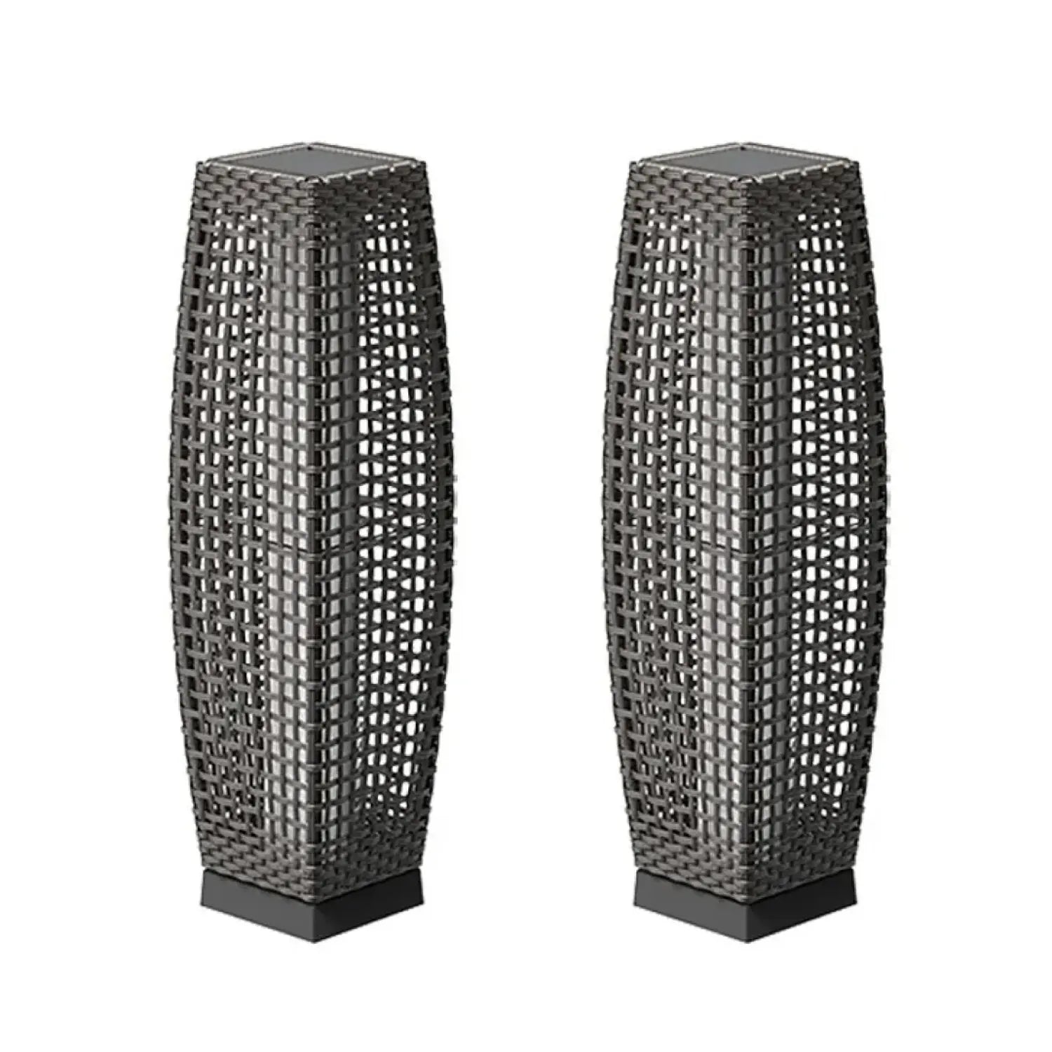 GRAND PATIO FUJI Solar-Powered Woven Wicker Floor Lamp ,Lighting Outdoor